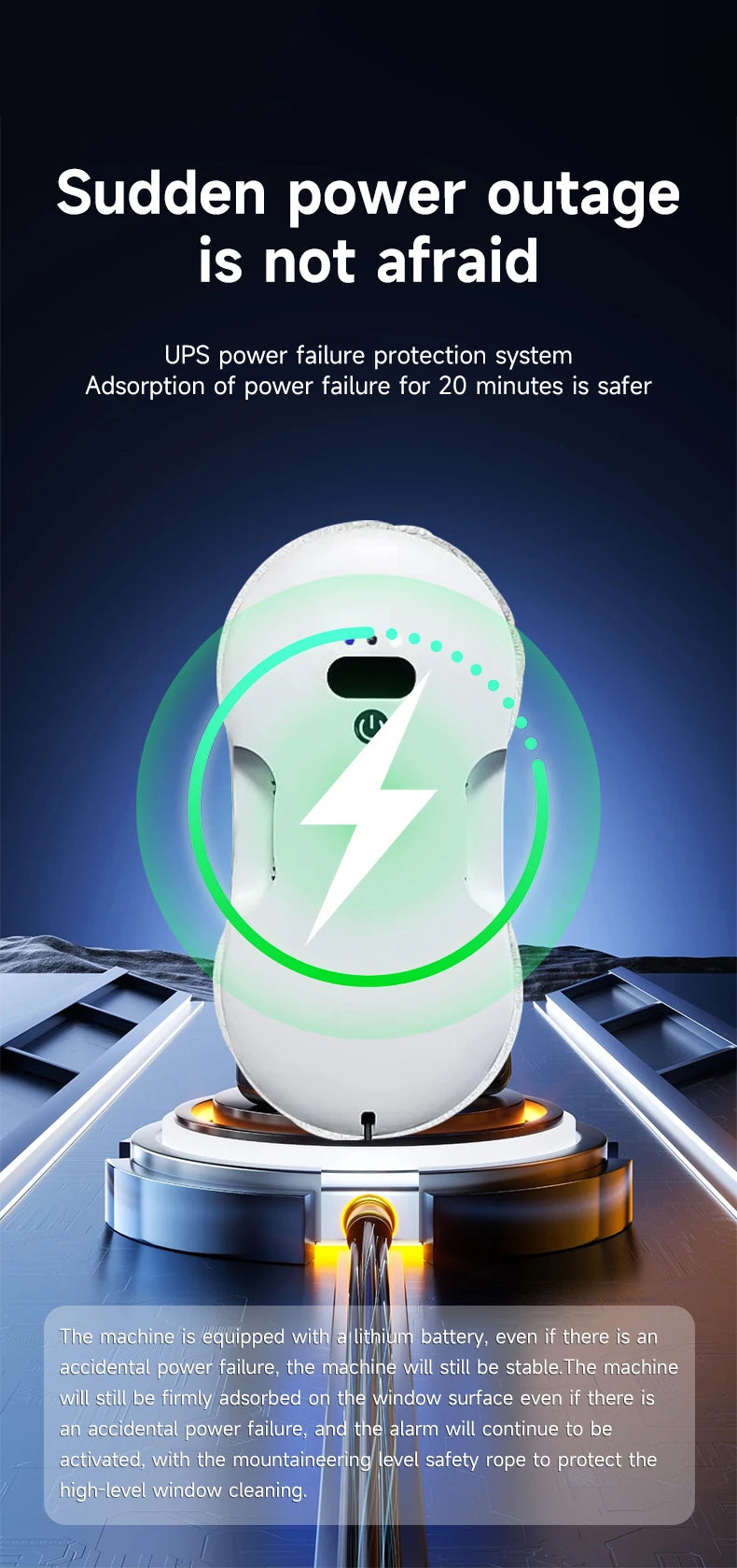Two-way spray window cleaner machine man automatic electric large suction household high-rise glass window cleaner machine man