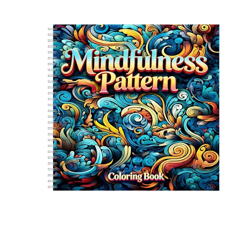 Mindfulness Pattern Coloring Book for Adults, Stress Relief Drawing Pages, Birthday Gift & Back to School Art Supplies