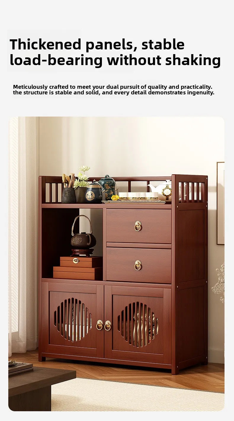 Multifunctional Furniture with Drawers & Shelves, Kitchen Cupboard, Living Room Storage Organizer, Tea Table Cabinet