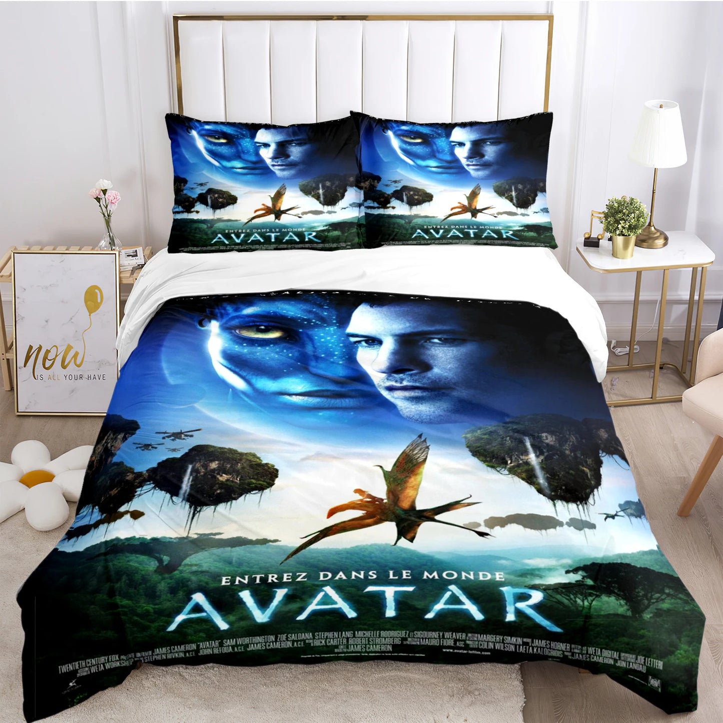 A-Avatar Movie Pattern All Season Duvet Cover Bedding Comforter sets Soft Quilt Cover and Pillowcases Single/Double/Queen/King