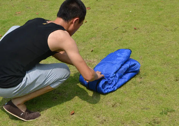 Envelope Sleeping Bag Cotton Summer Camping Sleeping Bag Lightweight Family Outdoor Sleeping Bag Breathable Warm Weather Sleep