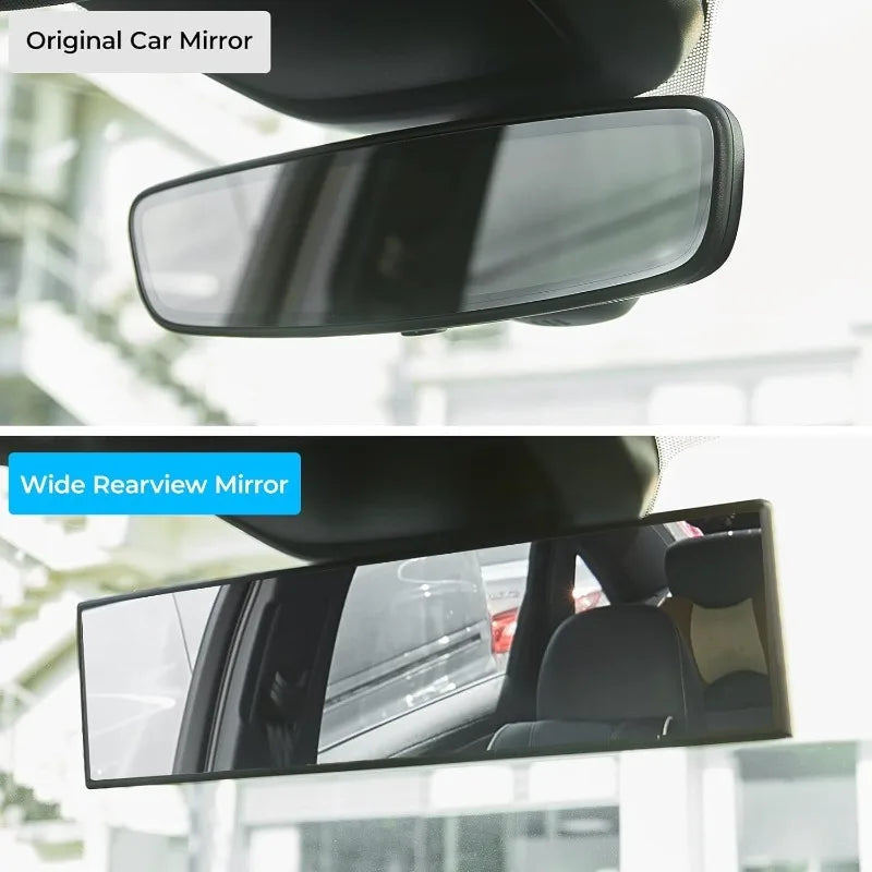 Car Baby Mirrors Interior Rear View Mirror Wide Angle Convex Rearview Mirror Anti Glare Large Vision Panoramic Auxiliary Monito