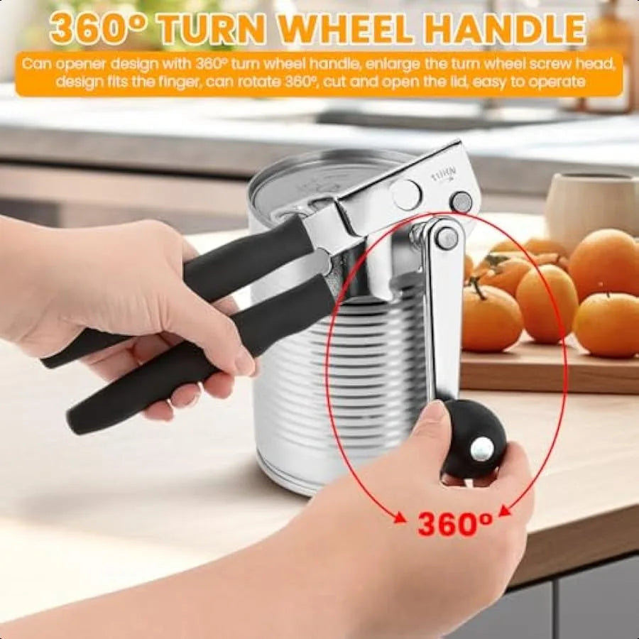 Commercial Stainless Steel Heavy Duty Swing Away Can Opener for All Size Cans