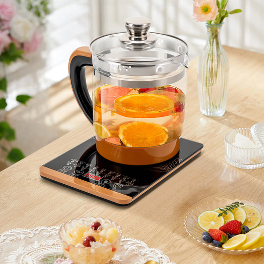 1.8L 800W Multifunction Electric Health Pot Glass Kettle