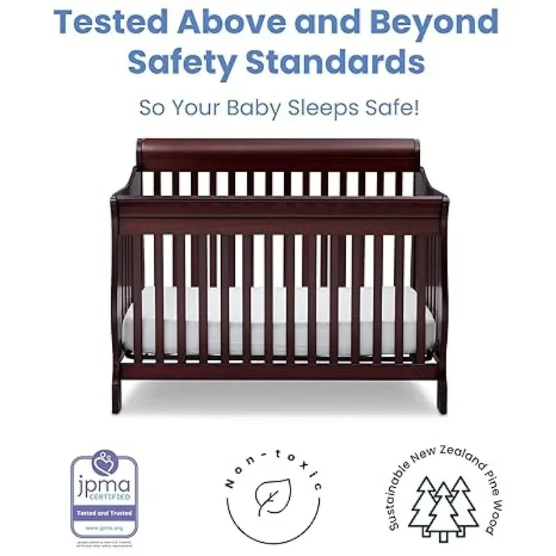 Delta Children 4-in-1 Convertible Crib for Versatile Use