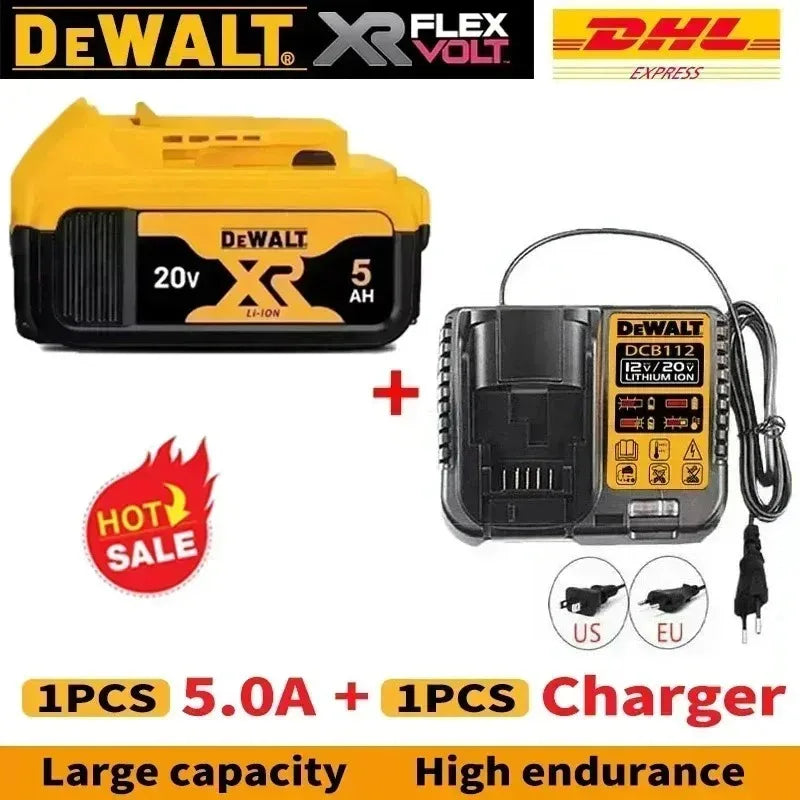 DeWALT 100% Original Battery 20V/60V 9000mAh MAX FlexVolt for DCB200 DCB205 DCB206 DCB209 DCB182 Power Tool Battery Air Transpor