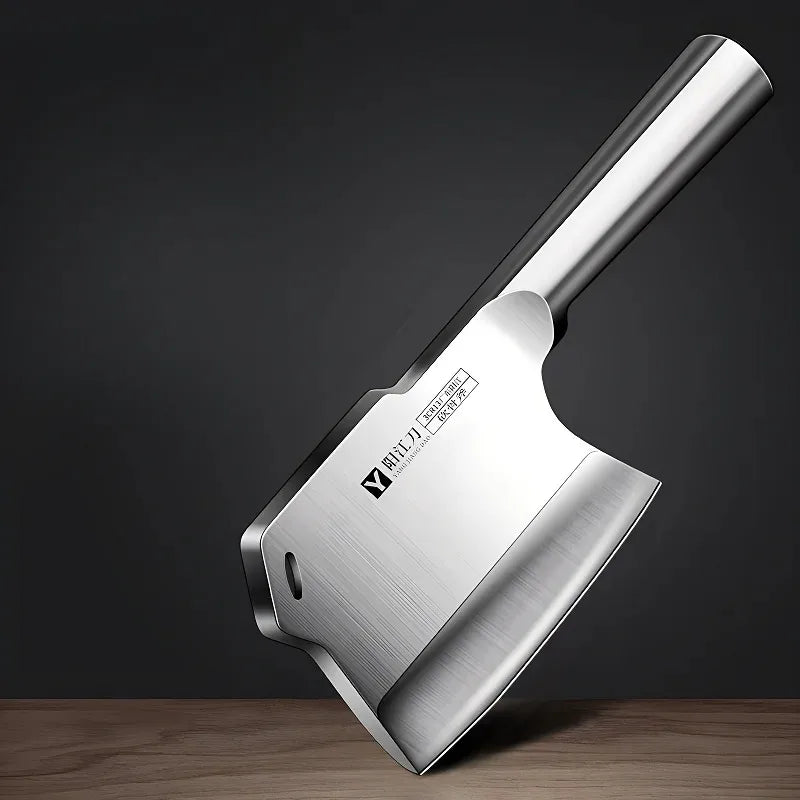All steel bone cutting specialized knife for household use, thickened bone cutting tool for kitchen butcher,commercial axe knife