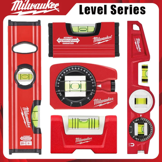 Milwaukee Level Series Premium Spirit Levels & Angle Finders High Accuracy Hand Tools for Construction/Plumbing/Woodworking
