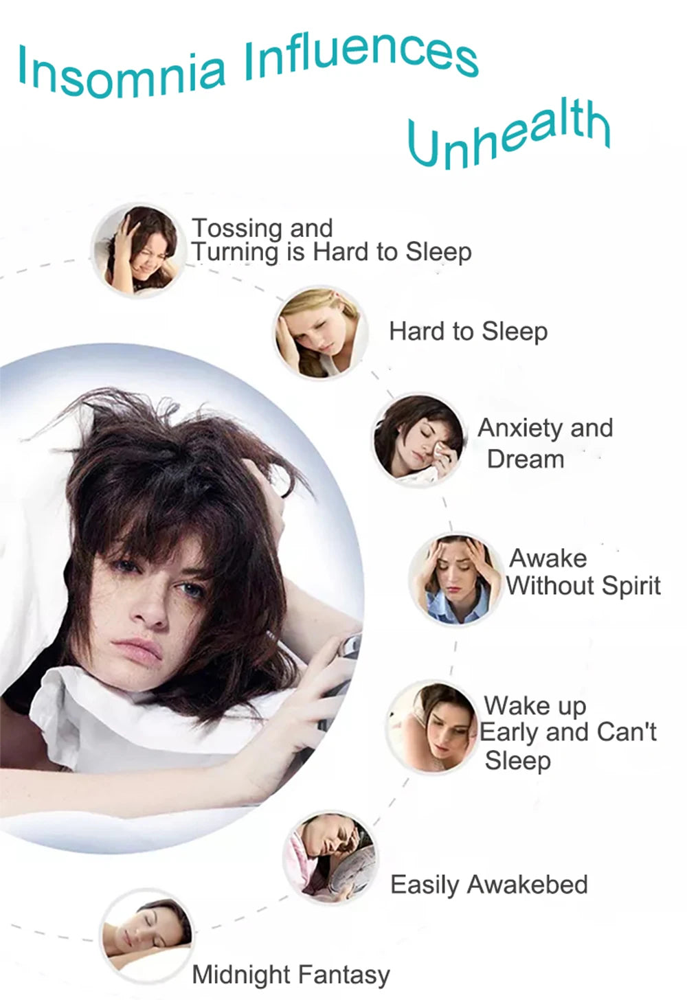 New Ear Clip Insomnia Anxiety Depression Pulse CES Therapy Device Electronic Fast  Sleeping Aid Device Press Relaxation