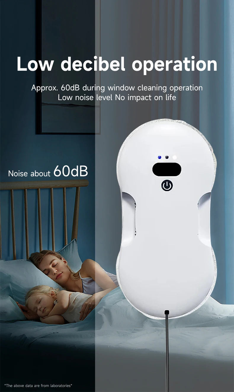 Two-way spray window cleaner machine man automatic electric large suction household high-rise glass window cleaner machine man