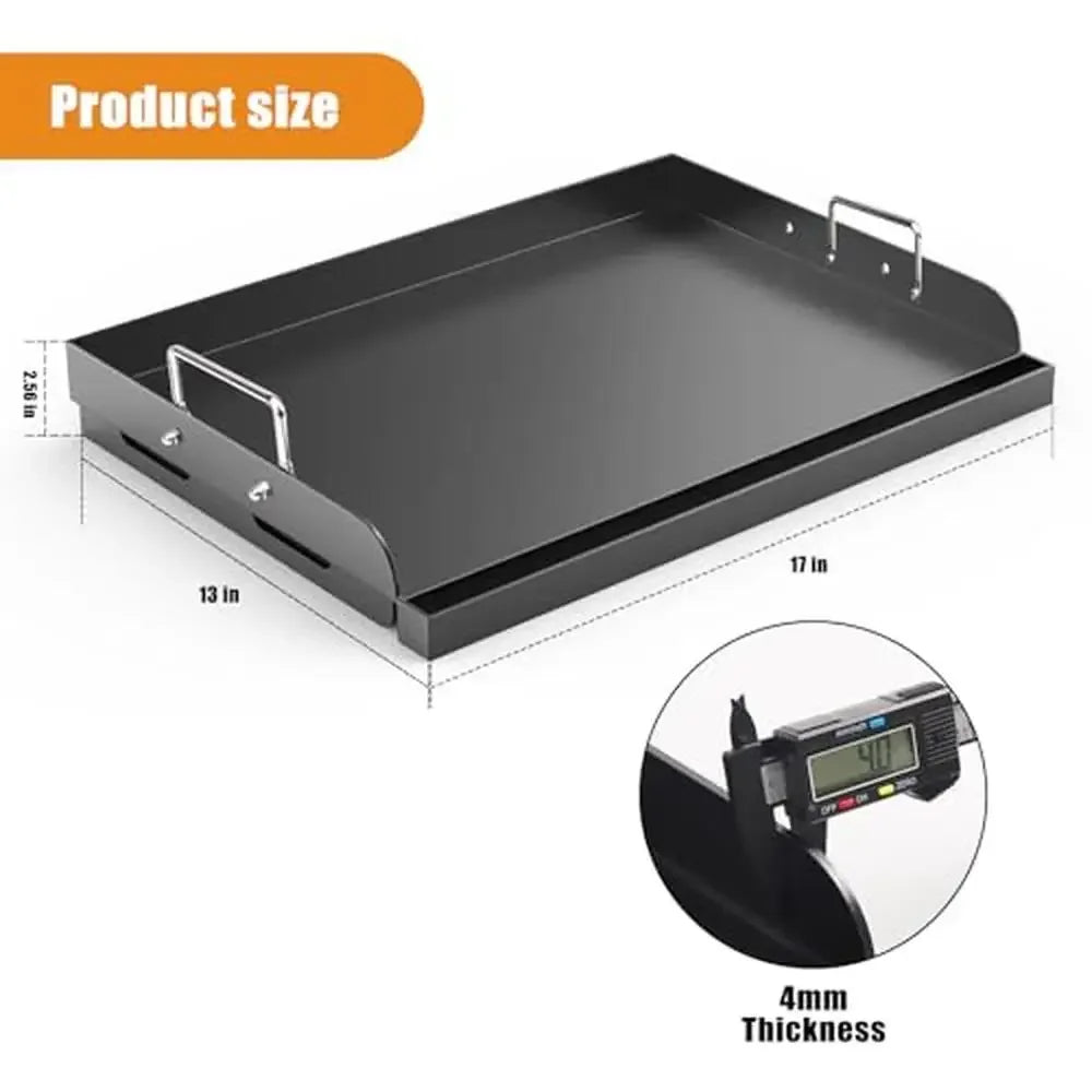 17"x13" Universal Nonstick Gas Grill Griddle Plate Outdoor