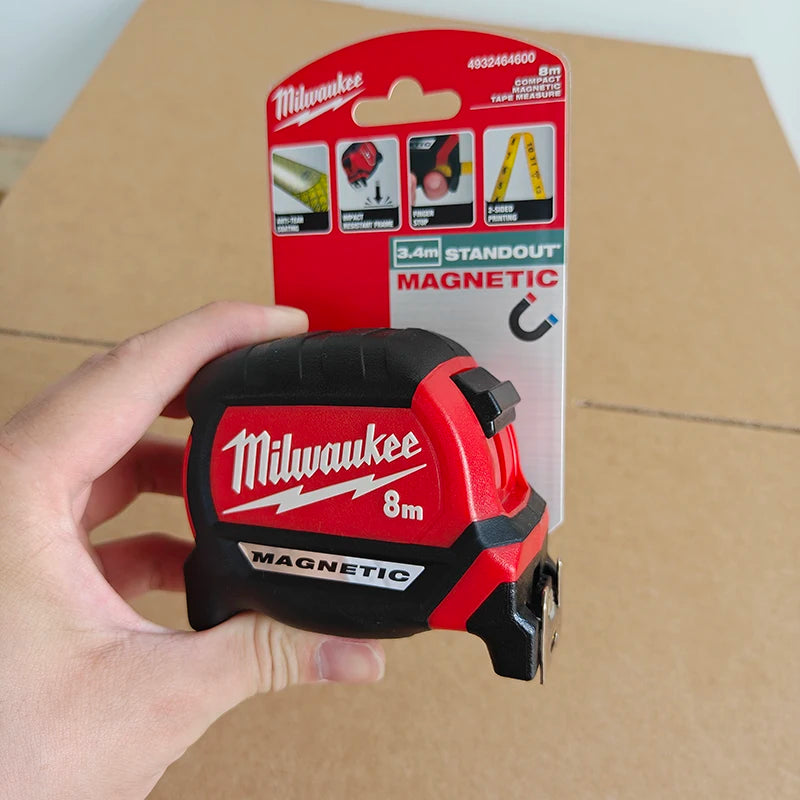Milwaukee Tape Measure Series 5m/8m/10m AutoLock Magnetic Heavy Duty Measuring Tape for Construction Woodworking DIY