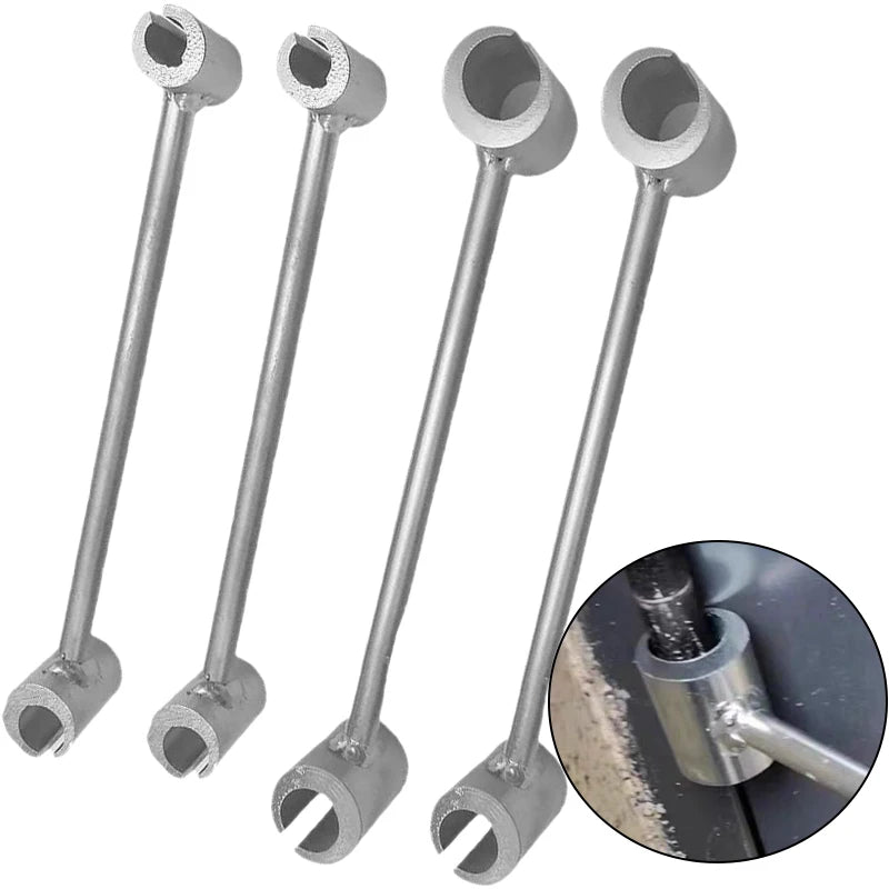 Double Head Hinge Gap Adjusting Wrench for Home Hinge Gaps Repair Hand Tools Steel Door Hinge Repair Spanner Labor-Saving Wrench