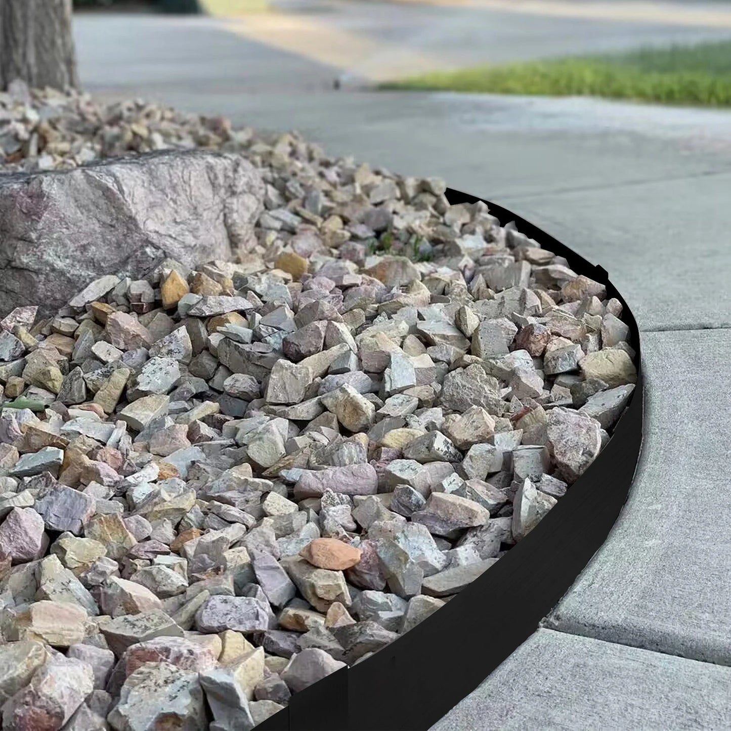 6Pcs L.40" Galvanized Steel Garden Landscape Edging, Powder Coated Bendable Hammer-in Lawn Border, Total 20FT, 6" or 8” Tall