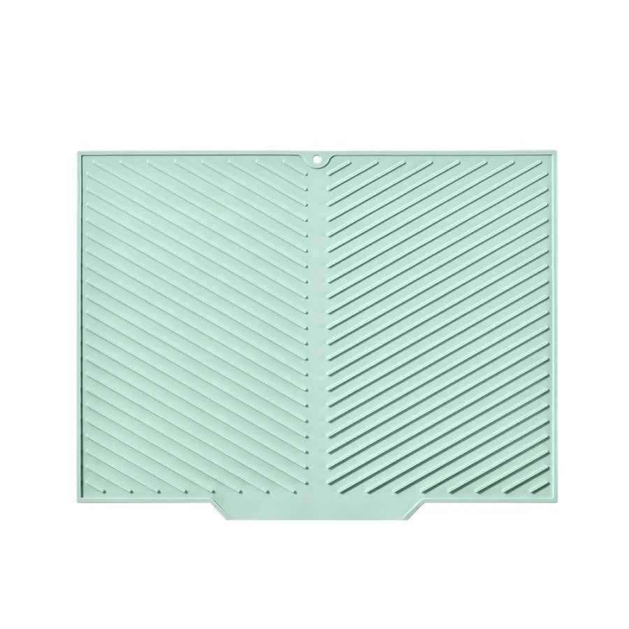 1pc Silicone Draining Pad Diversion Opening Slope Dish Cup Storage Pad Bathroom Water Filter Pad Non-Slip Mat Kitchen Unit Heat