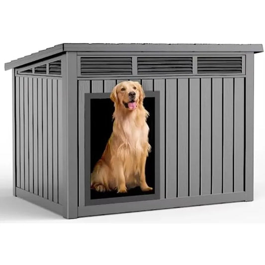Premium Weatherproof Outdoor Dog House With Removable Roof