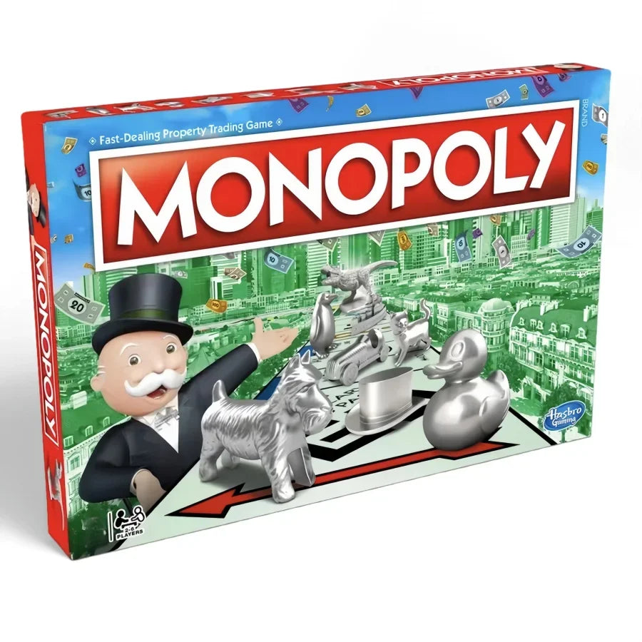 Hasbro Monopoly Classic Real Estate Tycoon Board Game Monopoly Strong Chess Family Party Interactive Puzzle Game