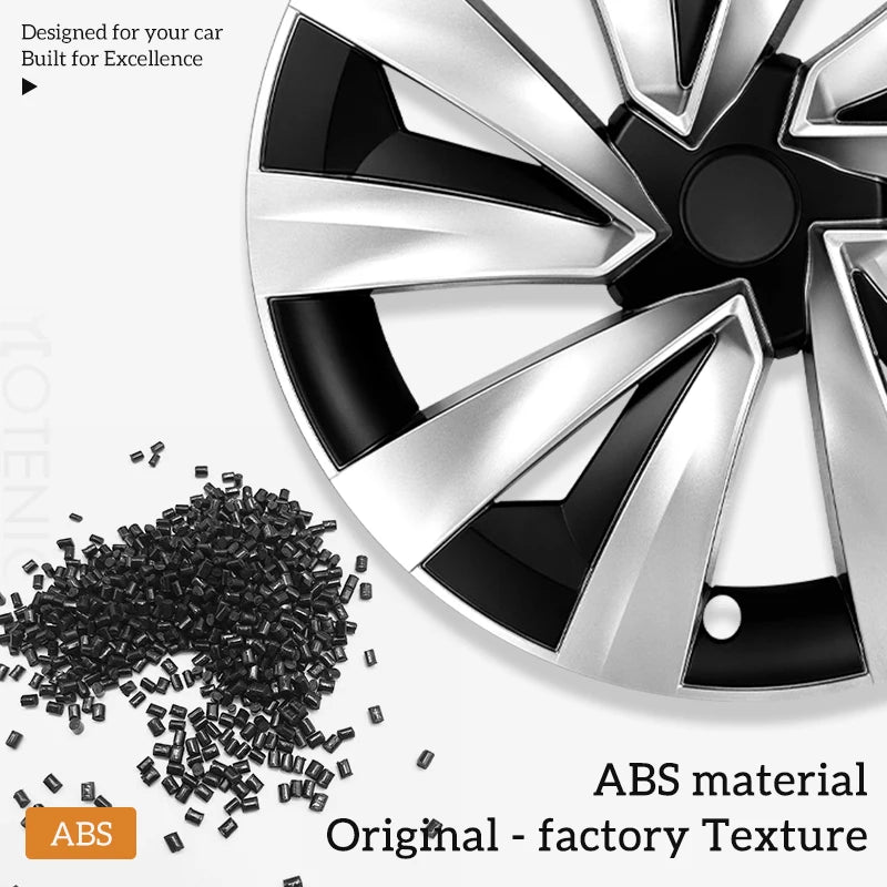 4PCS Wheel Cover for Tesla Model Y Juniper 2025-2026 19 Inch Car Replacement Wheel Cover Automobile Hub Cap Full Rim Car