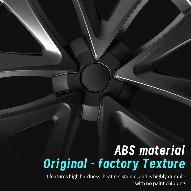 4PCS 18 Inch HubCap for Tesla Model 3 2017-2023 Arachnid Style Automobile Hubcap Replacement Wheels Cover Full Rim Accessorie