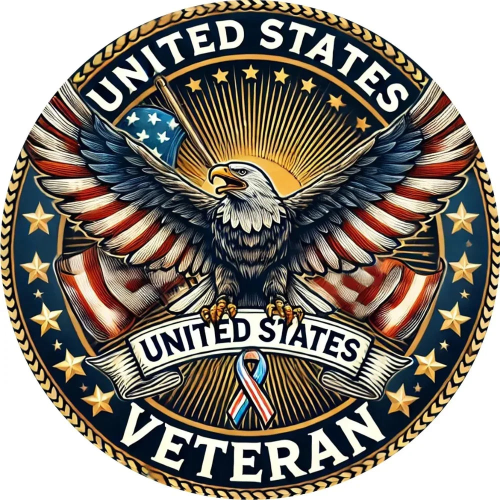 US Veteran Sign Aluminum Wall Decor For Memorials Today