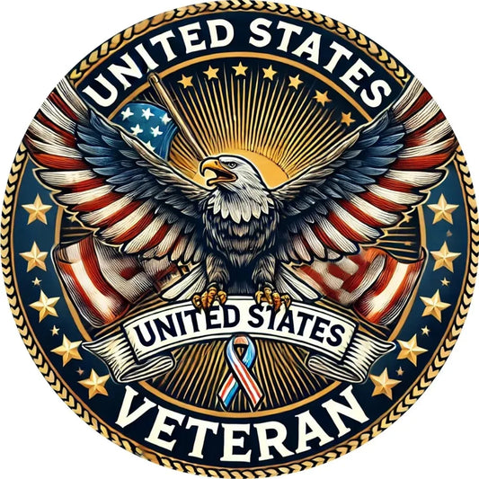 US Veteran Sign Aluminum Wall Decor For Memorials Today