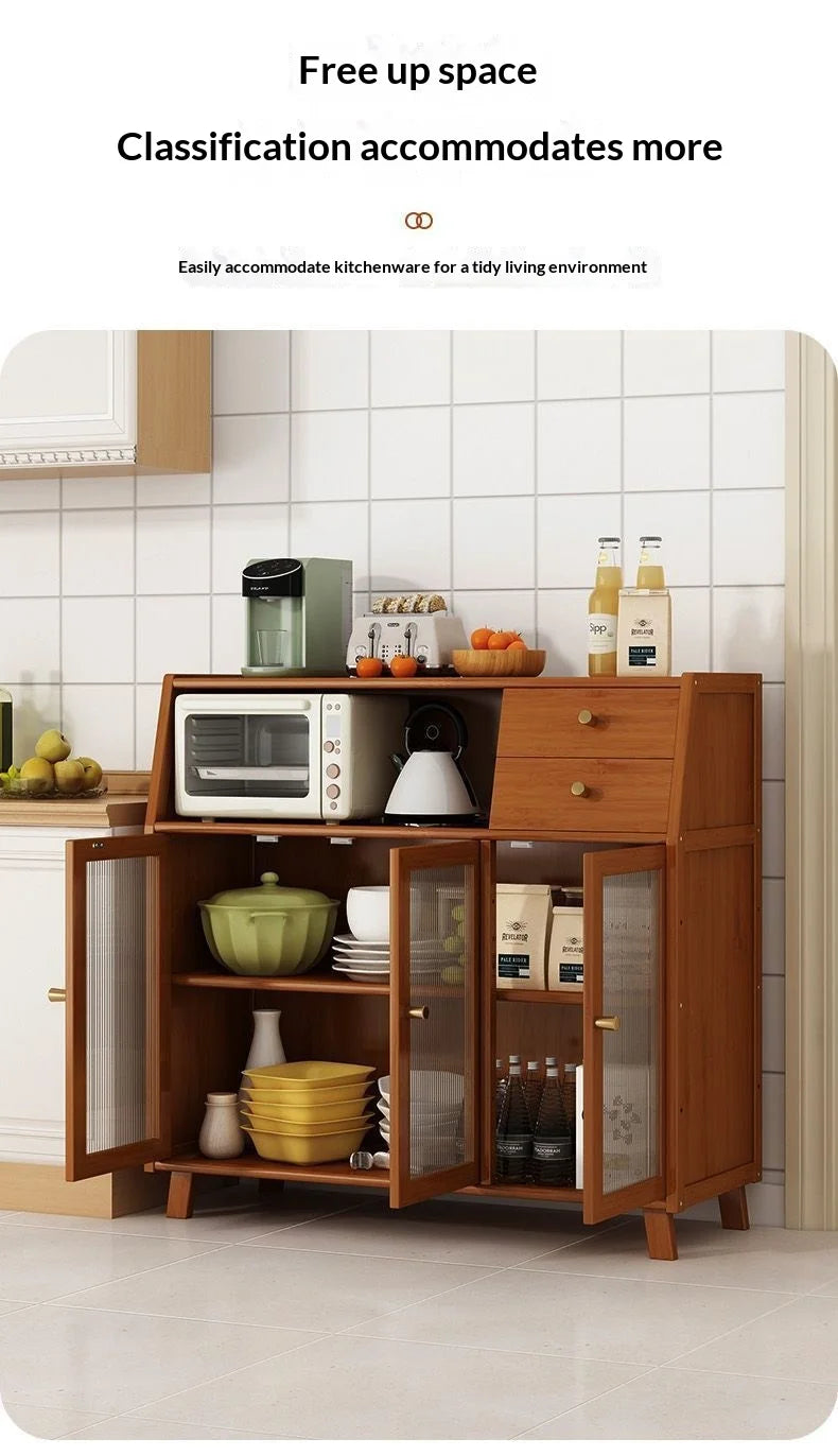 Narrow Living Room Storage Cabinet Multipurpose Sideboard Coffee Station Bar Cabinet Kitchen Pantry Drawer Organizer Furniture