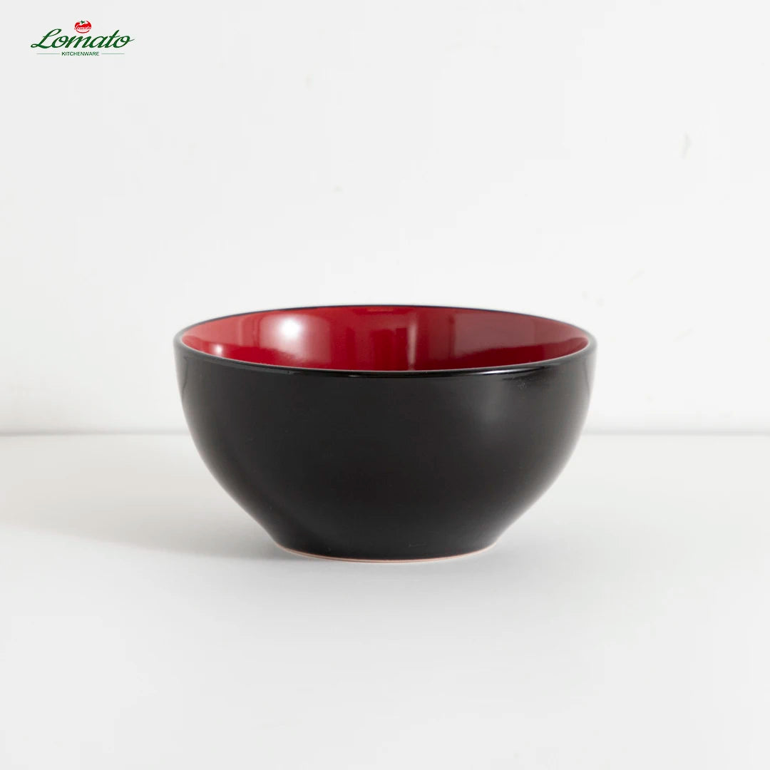 2025 Nordic Modern China Crokery Irregular 16 Pcs Glossy Red Black Modern Tableware Stoneware Ceramic Dinner Dinnerware Set