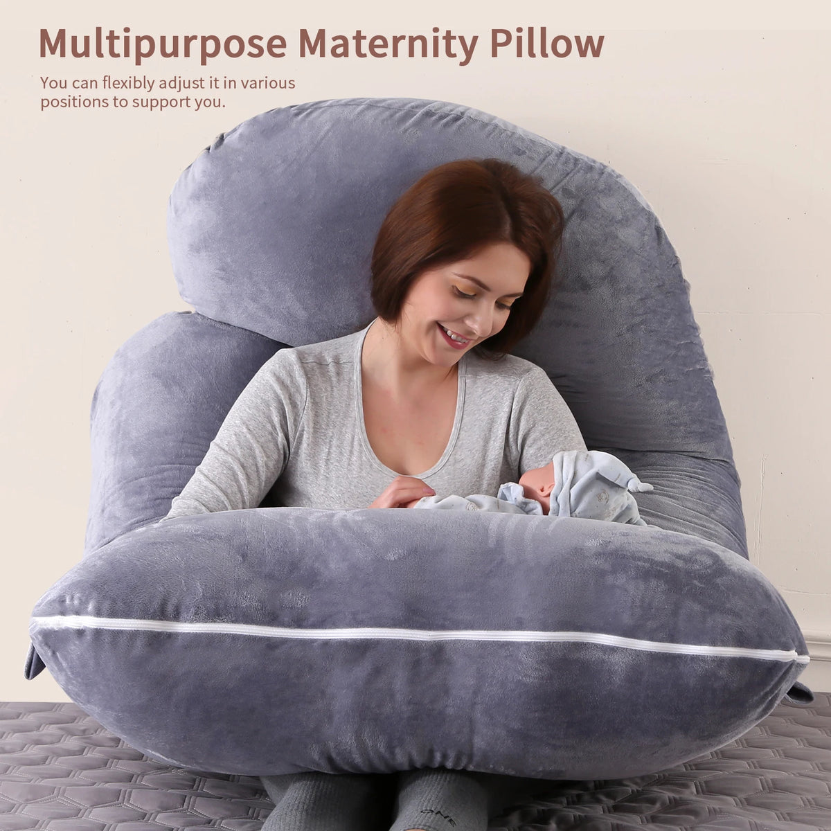 Premium G Shape Memory Foam Maternity Pillow For Sleep