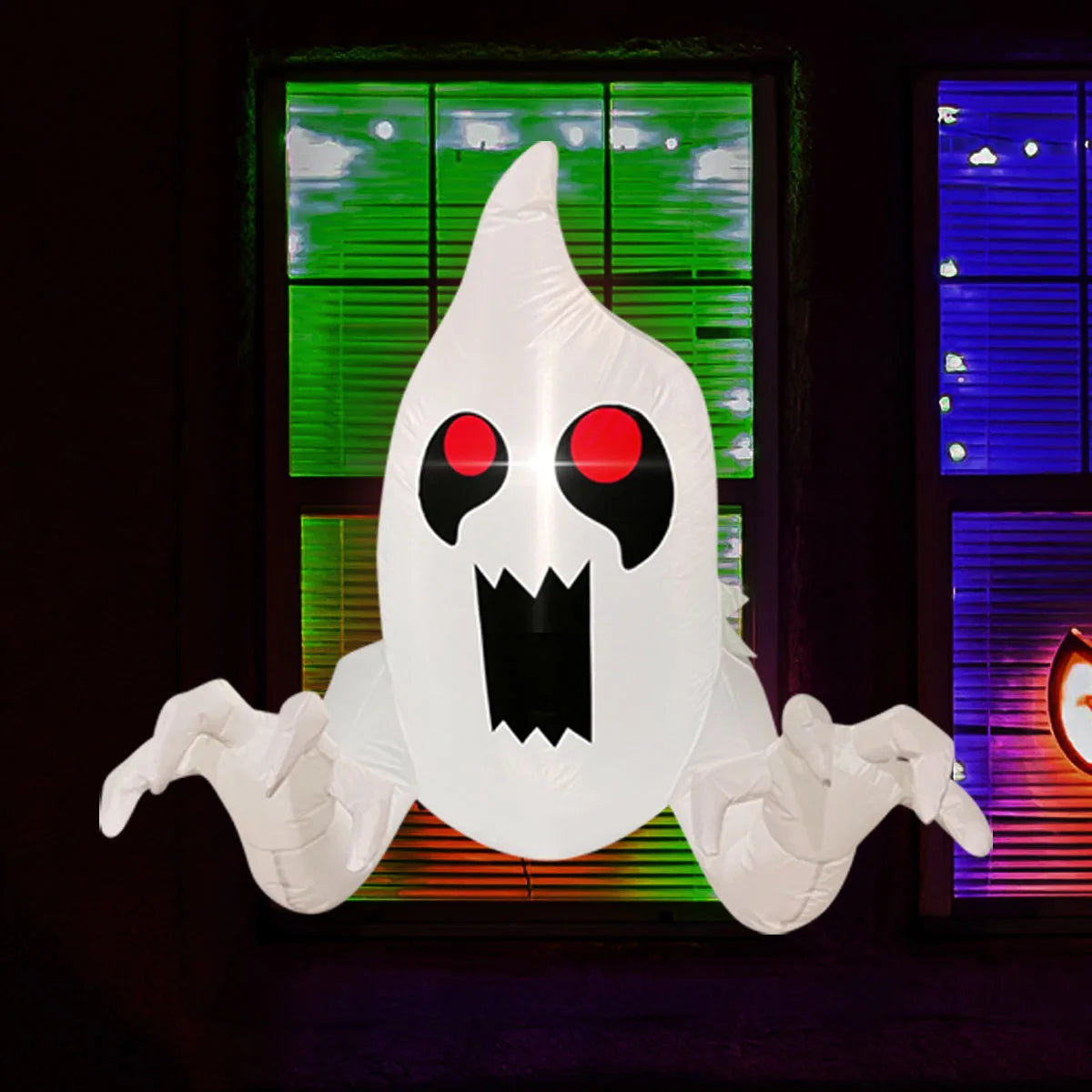 Halloween Inflatable Ghost Pumpkin Black Cat Spider Decoration with LED Lights for Home Yard Lawn Indoor and Outdoor Decoration
