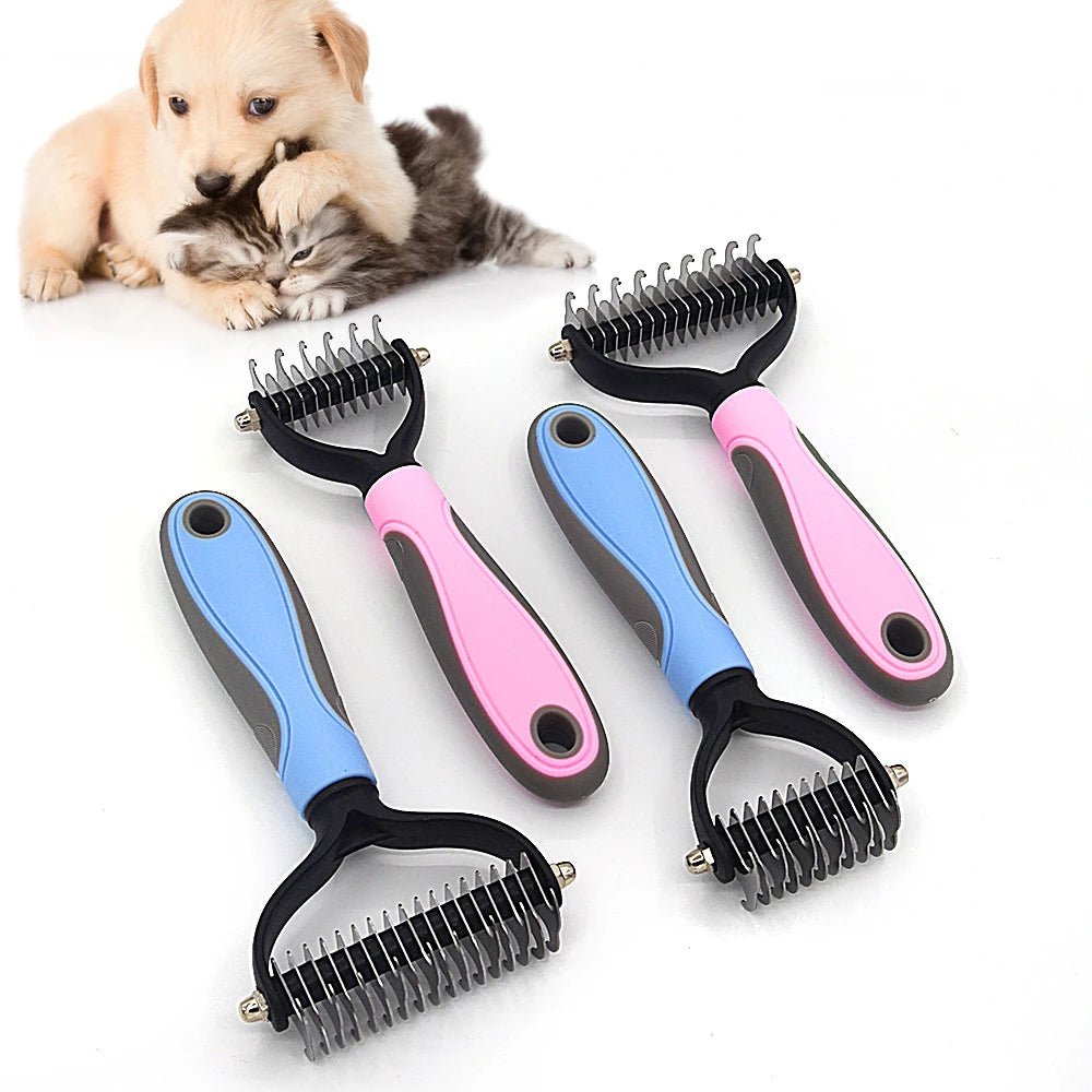 Professional Stainless Steel Pet Deshedding Grooming Brush