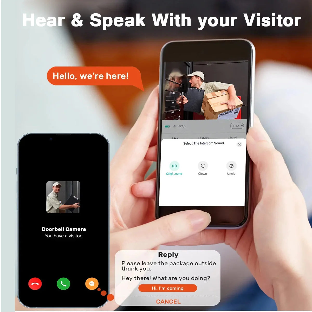 Tuya Smart Video Doorbell Night Vision And Wireless Audio