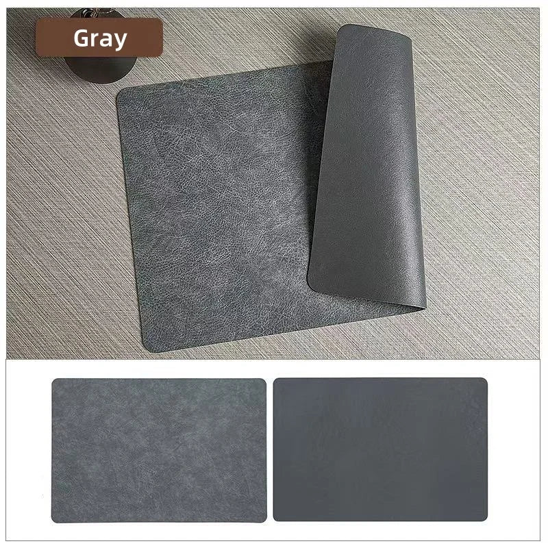 Faux Leather Heat Resistant Waterproof Double Sided Dining Placemats