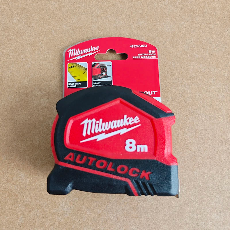 Milwaukee Tape Measure Series 5m/8m/10m AutoLock Magnetic Heavy Duty Measuring Tape for Construction Woodworking DIY