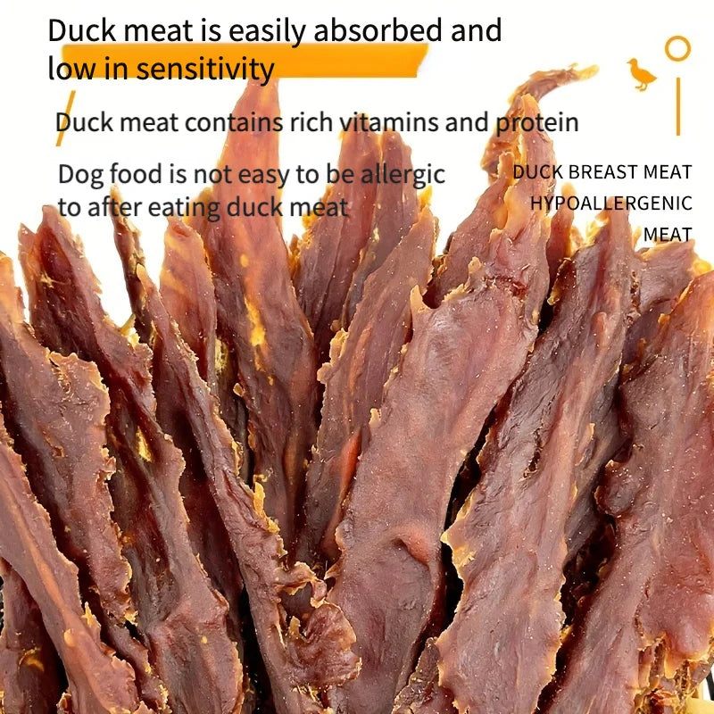 200g and 400g Duck Jerky Dog Treats Made with Real Pure Duck for Small Medium and Large Dogs Healthy