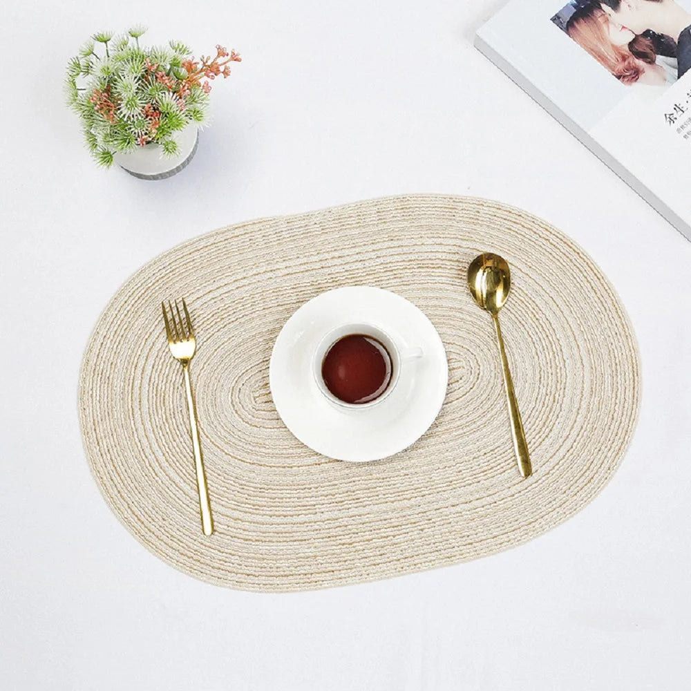 Eco Friendly Braided Placemats For Stylish Dining Tables