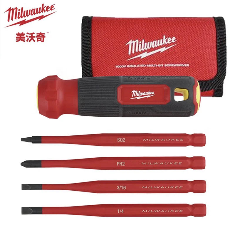 Milwaukee 48-22-2216 Insulated Screwdriver Set VDE Certified for Electrical & Live Circuit Work