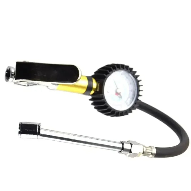 Heavy Duty Tire Pressure Gauge With Leakproof Air Hose