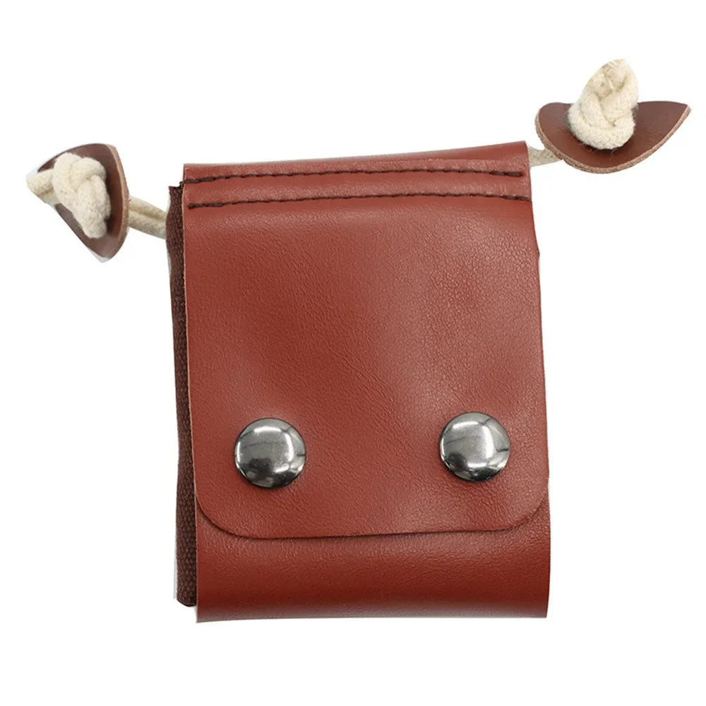 Outdoor Case Bag Camping Leather Bushcraft Bag Vegetable Harvest Garden Fruit Picking Waist Tools Storage Hanging Pouch