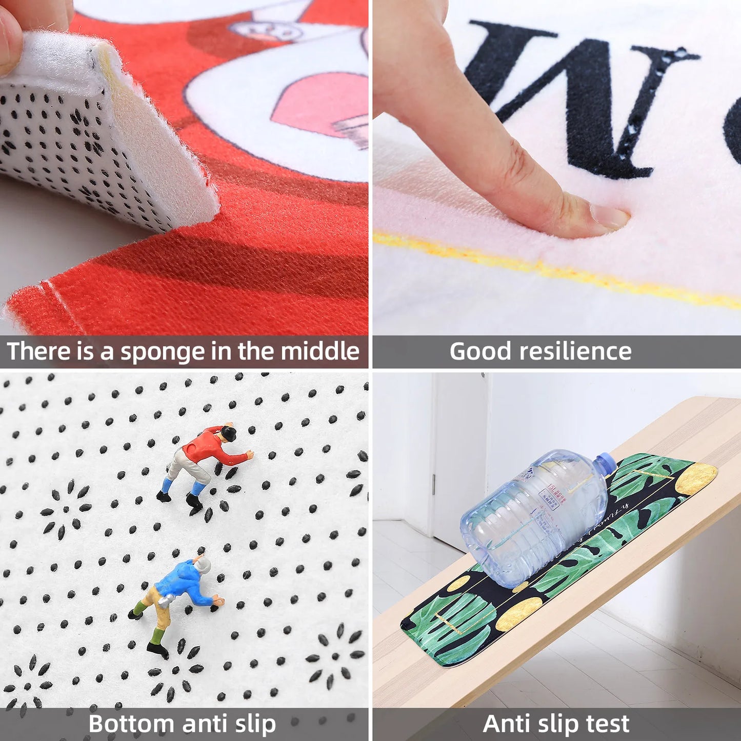Non Slip Sponge Mat For Kitchen And Bathroom Absorbent