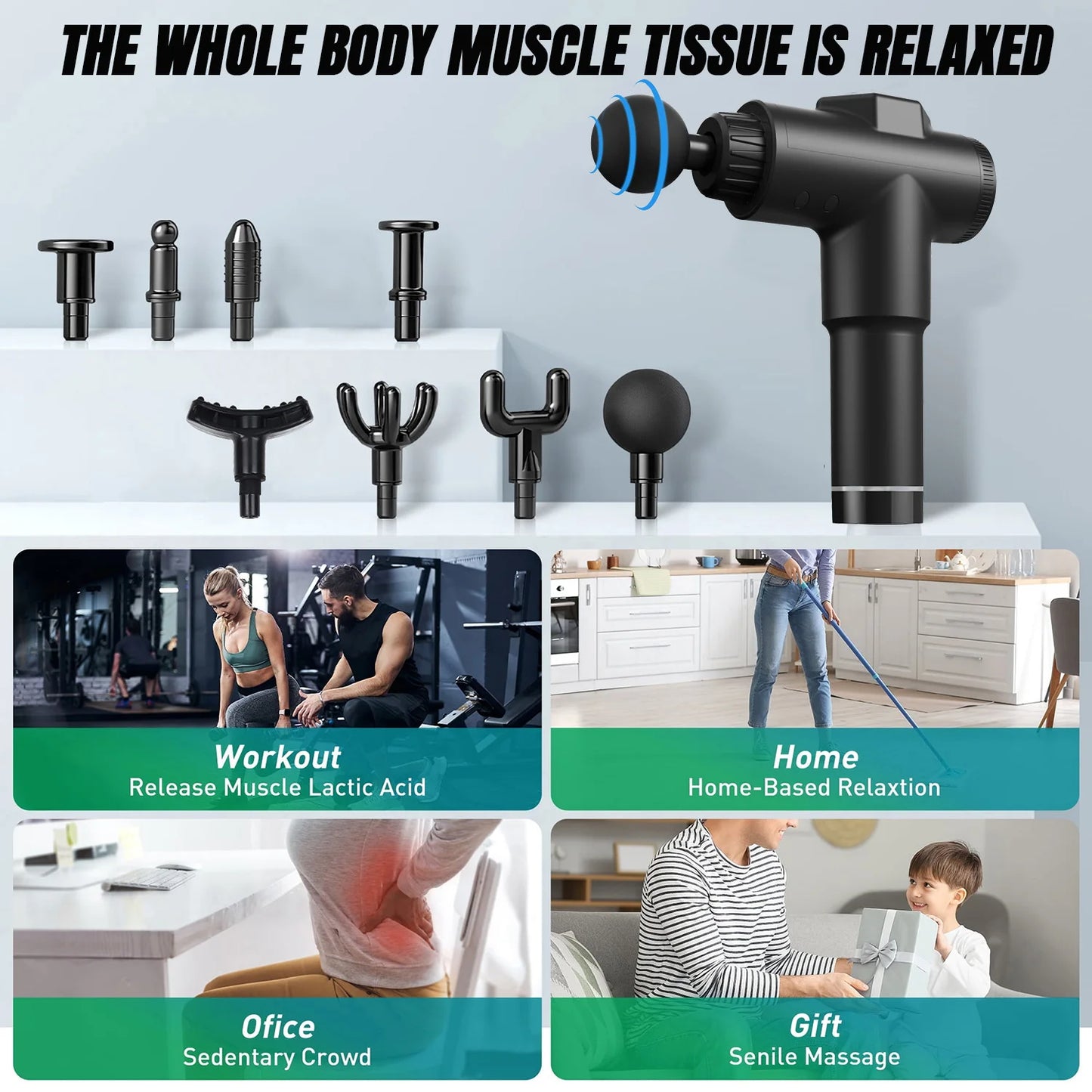 99 Speed Deep Muscle Massage Gun With Carrying Case