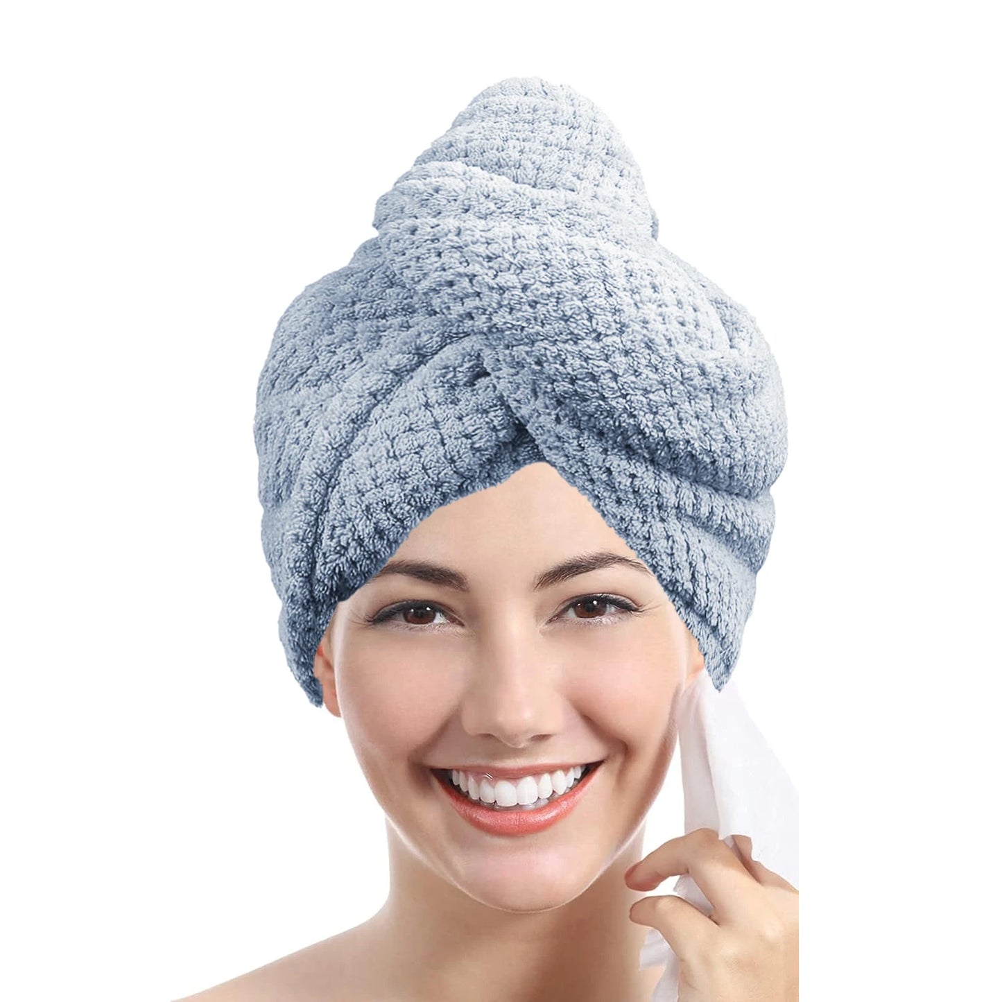 Absorbent Hair Towel Cap for Quick Drying and Styling