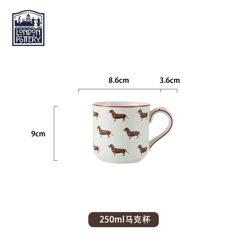Animal Motif Ceramic Mug for Coffee and Tea Enthusiasts
