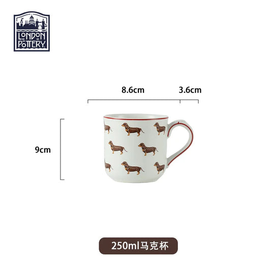 Animal Motif Ceramic Mug for Coffee and Tea Enthusiasts