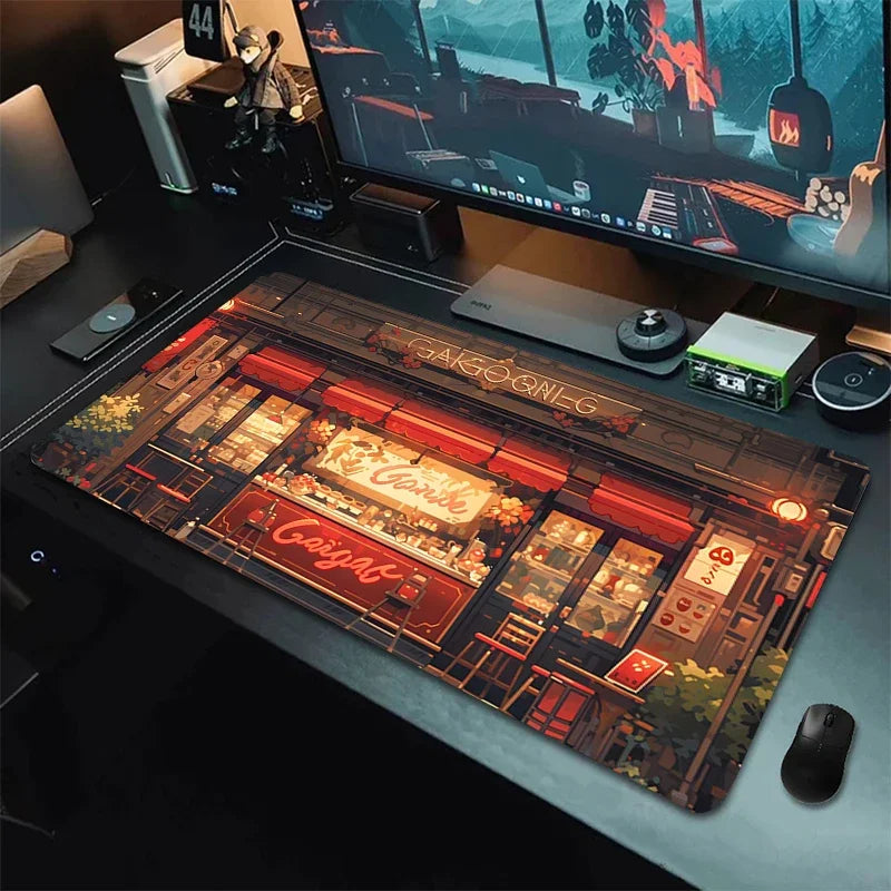 ftvae Computer Mouse Pad Gamer Japan Aesthetics Desk Mat Office Accessories Pc Cabinet Mousepad Keyboard Gaming Mats Xxl Large M