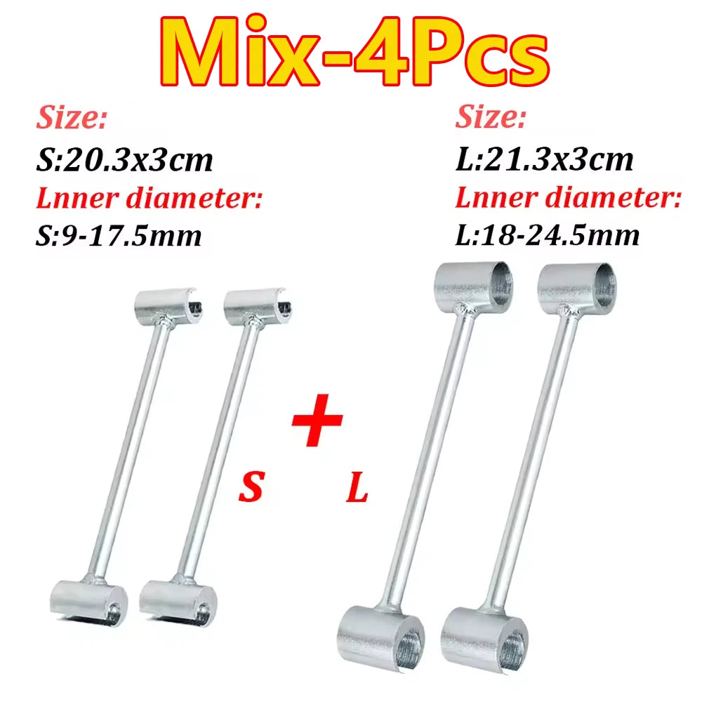 1-4Pcs S/L Upgrade Hinge Gaps Adjusting Wrench Double Head Door Hinge Adjustment Tool Kit Flag Round Bolt Repair Wrench Tool ﻿