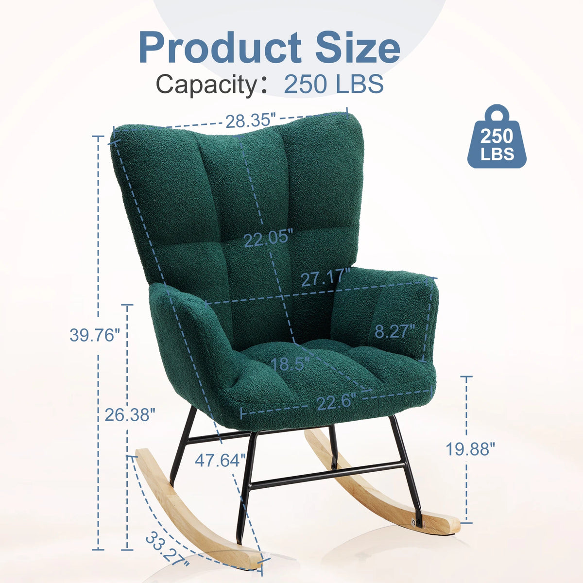 MCQ Teddy Fleece Ergonomic Office Chair Metal Frame Soft Cushion Lumbar Support High Backrest Heavy Capacity For Office