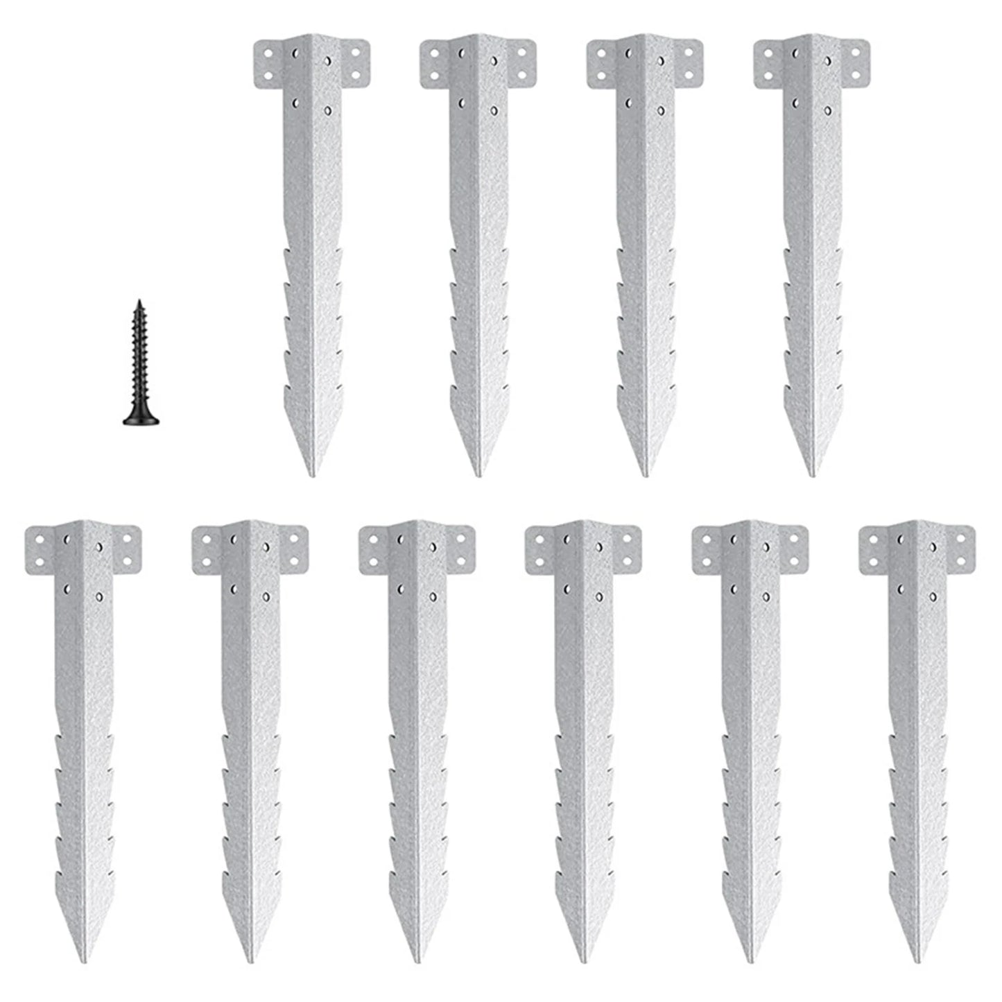 Rust Resistant Metal Fence Post Supports For Garden Edging