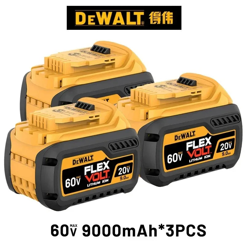 DeWALT 100% Original Battery 20V/60V 9000mAh MAX FlexVolt for DCB200 DCB205 DCB206 DCB209 DCB182 Power Tool Battery Air Transpor