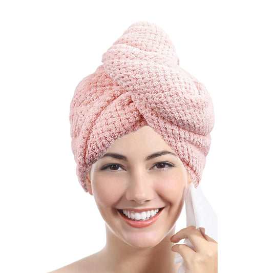 Absorbent Hair Towel Cap for Quick Drying and Styling
