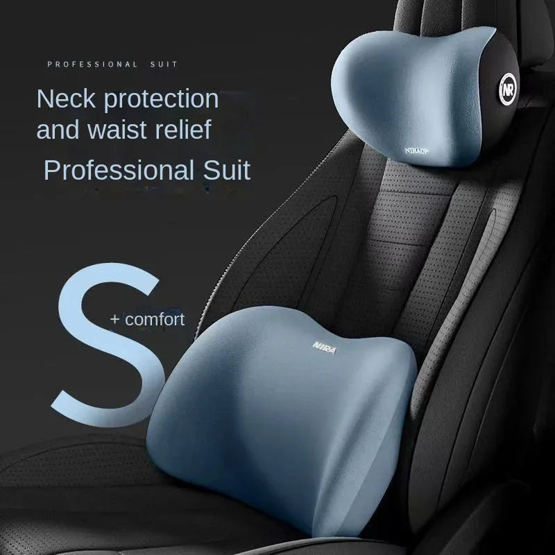 Universal Automotive seat cushion all season universal Ergonomic Memory Foam Car Seat Cushion-lumbar cushion or headrest or set
